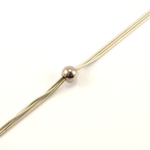Vintage Perlenform Halskette 925 Sterling Silber Nickel 1072