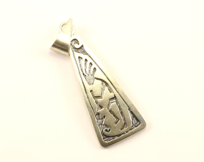 Vintage Southwestern Kokopelli God Of Sex  Design Pendant 925 Sterling  PD 1408