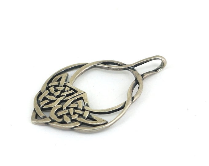 Vintage Infinity Knot Celtic Contemporary  Design Pendant 925 Sterling PD 1496