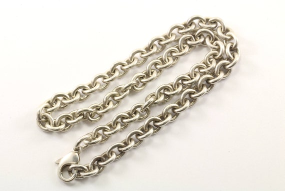 Vintage 16 Inch  Oval Link Chain Necklace 16 in S… - image 2