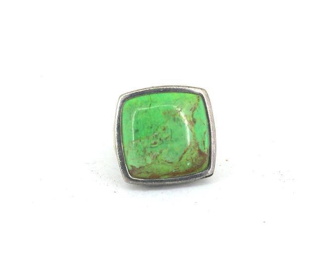 Vintage Barse Thailand Green Turquoise Stone Ring Sterling 925 Silver Ring RG 567