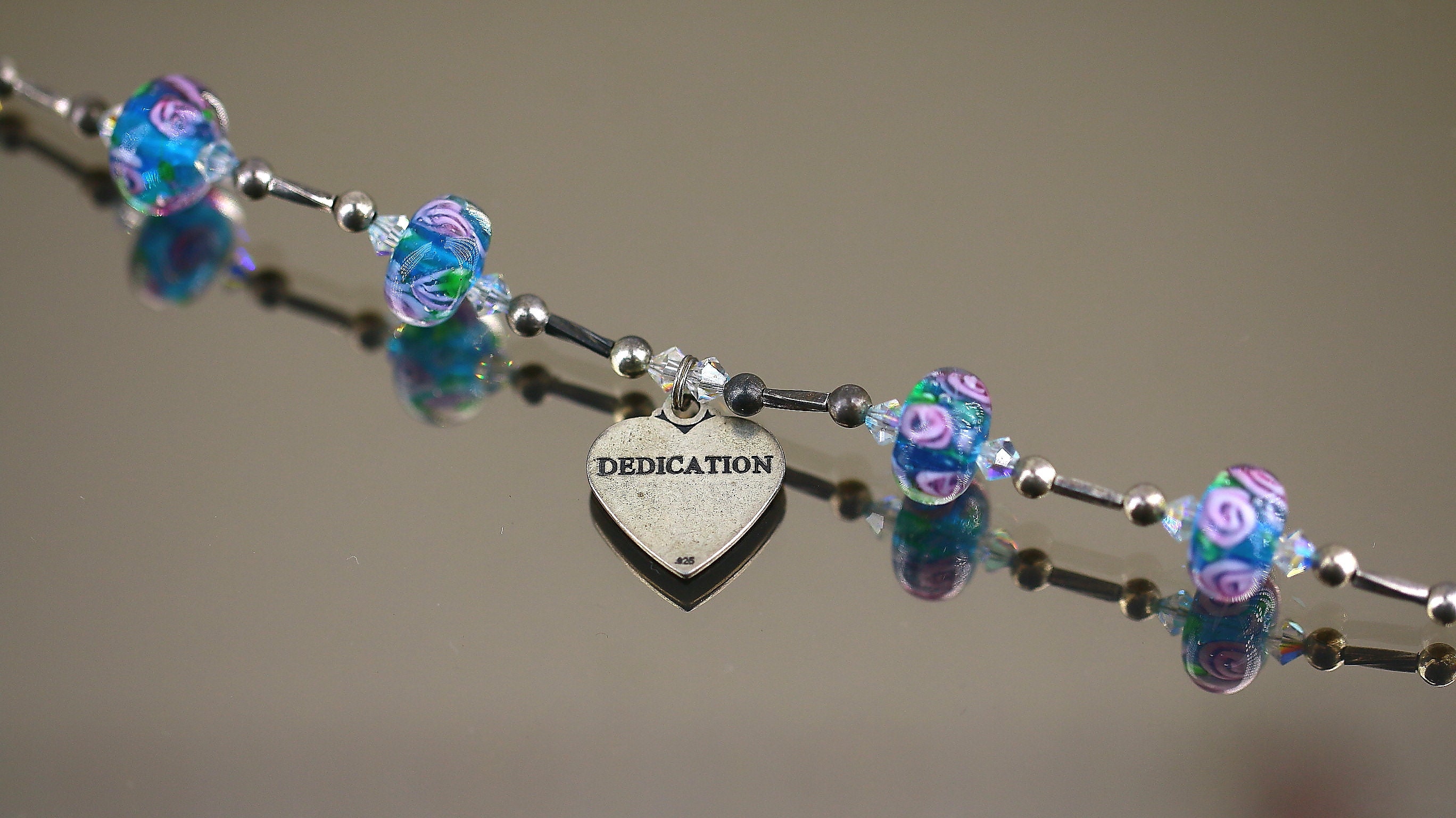 Presentski Armband Mit Murano Glasperlen - Verstellbares Charme Armband Für Damen