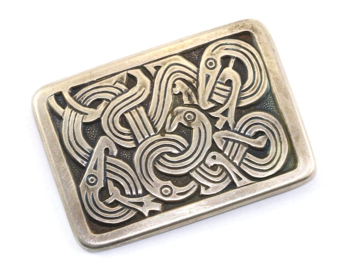 Vintage David Andersen Norway Viking Series Pin/Brooch 925 Sterling BB 407 -E