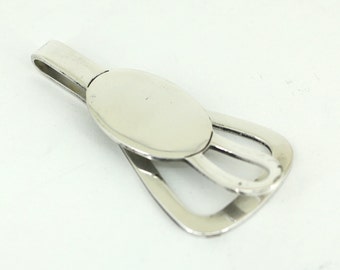 Vintage R Blackinton & Co Money Clip Holder 925 Sterling Silver OT 290