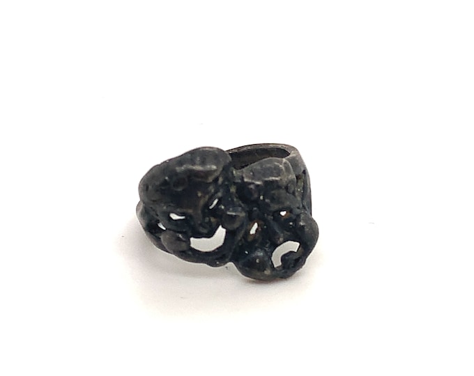 Vintage  Size 5.5 Antique Design Ring |Two Faces Design Ring | Beautiful Design Ring | Sterling 925 Silver Ring | RG 2360M