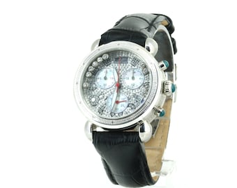 Authentic Techno Diezel Real Diamonds Japan Movement Men's Watch AL 99999