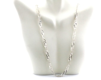 Vintage Swirl 30 In Chain Necklace 925 NC 1941