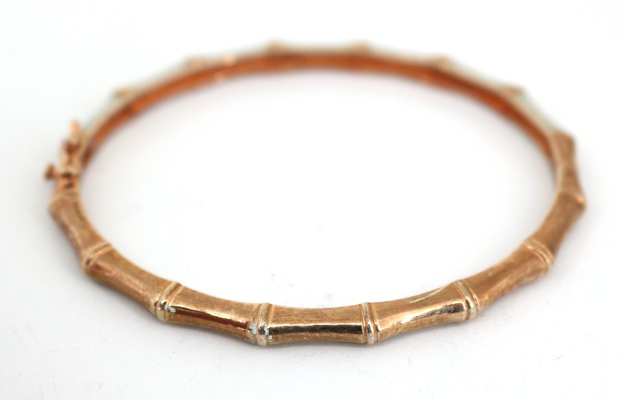 Vintage DBJ Wrapped Crystals CZ Gold Plated Design Bangle