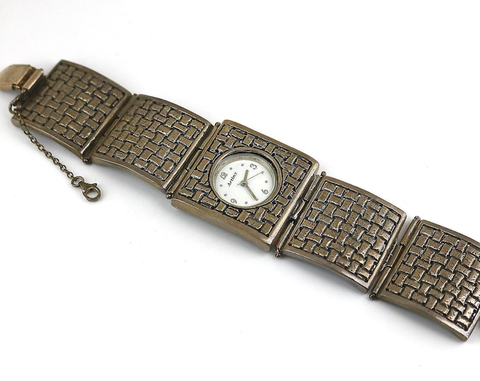Vintage Artiny Braided Watch, Israel Style 925 Sterling Silver OT 014