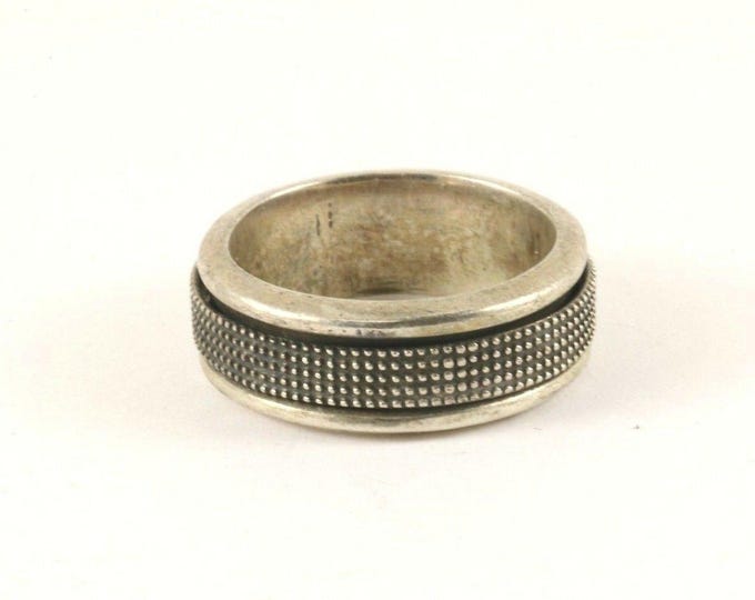 Vintage Silver Two Layers Classic Band Design Ring 925 Sterling Silver RG 3807