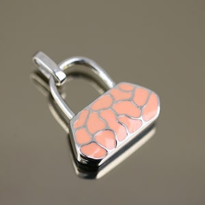 Vintage Lady Purse Bag Enamel Design Charm Pendant 925 Sterling Silver PD 2461