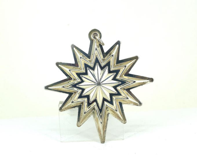 Vintage 2006 Lunt Sterling Star Christmas  Ornament 925 Sterling Silver 2987