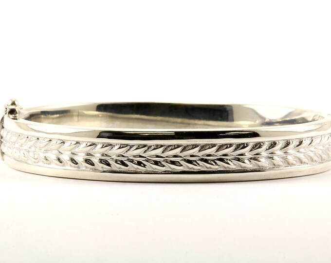 Vintage Braiding Design Bangle Bracelet 925 Sterling Silver BR 1154-E