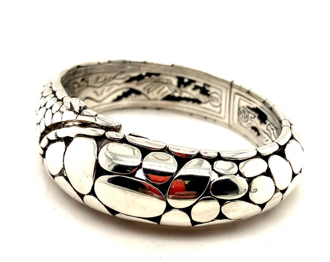 Vintage Bracelet | John Hardy Design Bracelet | Flower Floral  Design Bracelet | Beautiful Design Bracelet | 925 Sterling Silver | BR 1956M