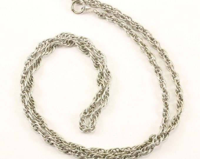 Vintage 22 Inch Prince Of Wales Design Chain Necklace 925 Sterling Nc 571(123765805607)