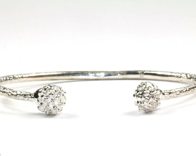 West Indian Beaded Balls Ends Child Kids Bangle Bracelet 925 Sterling Br 1498(401762034496)