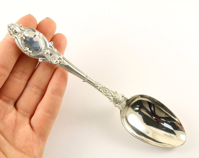 Antique Gorham Scroll Floral Design Sterling Silver Spoon  FW 114