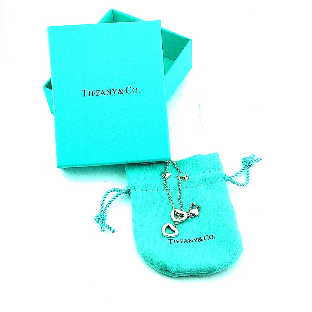 Authentic Necklace tiffany & Co. Open Heart Necklace Heart Etsy