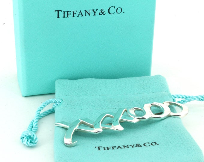 Authentic Tiffany & Co Brooch | XXXOOO Design Brooch | Sterling 925 Silver Brooch | BB 2058