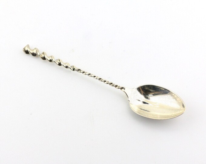 Vintage Scroll Twisted Swirl Small Tea Dessert Souvenir Spoon OT 85R