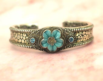 アクセサリー vintage turquoise silver925 bangle Vintage Indonesian Green Turquoise Bangle Bracelet 925 Sterling BR