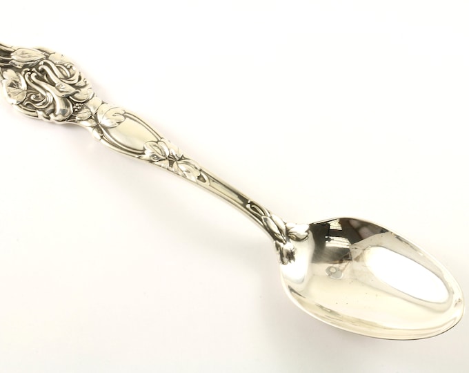 Antique RW & S Wallace Lily Flower Sterling Silver Spoon  FW 133