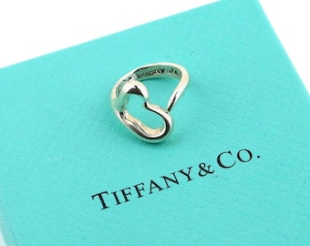 Vintage Tiffany & Co. Elsa Peretti Open Heart Ring, Sterling