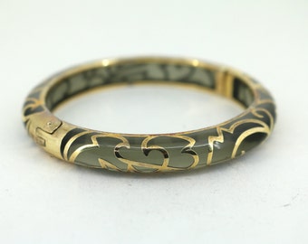 Vintage Angelique de Paris Vermeil Bangle Bracelet 925 Sterling BR 3975