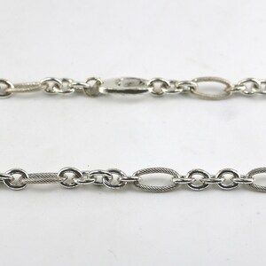 Real 925 Sterling Silver Figaro Curb Chain Necklace - 7 To 30 Inch Length, 1.5-3.0mm Width, Italy Stamp