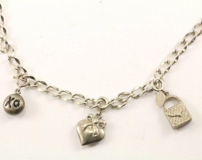 Vintage Sw Heart, Handbag, ''xo'' Necklace 925 Sterling Nc 1105