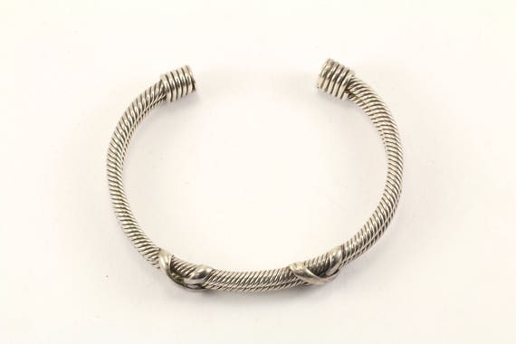 ヴィンテージ メキシコ カフブレスレット スターリングシルバー BR 077 