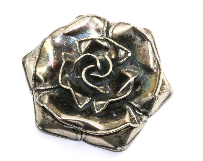 Vintage Rose Flower Shape Pin/Brooch 925 Sterling BB 97