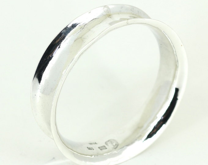 Vintage Mexico Large Convex Bangle Bracelet Sterling Silver BR 1983