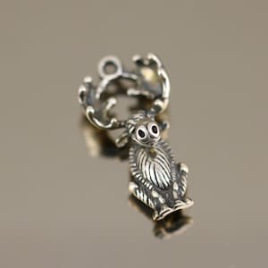 Vintage mooie kerstherten Rudolph Animal Hunter Design hanger 925 sterling zilver PD 1698