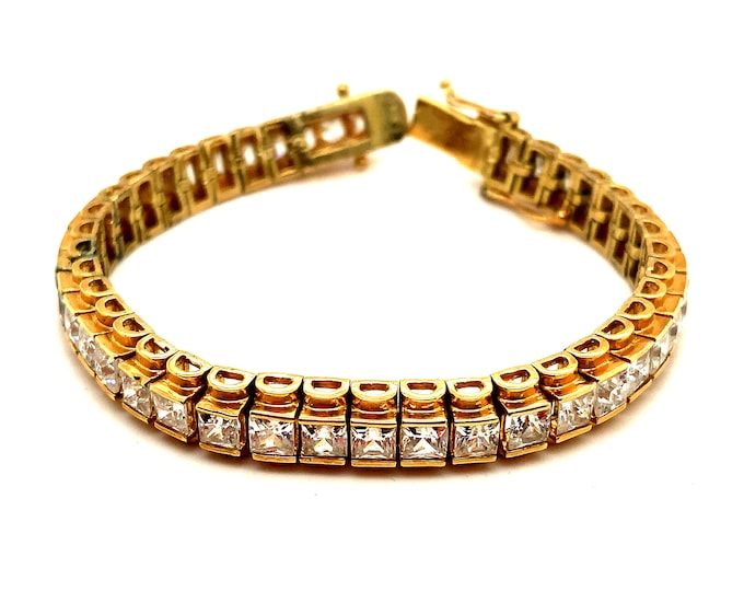 Vintage Bracelet | Whyte Chrystal's Design Bracelet | Gold Plated Design Bracelet | Sterling Silver 925 Bracelet | BR 2769N
