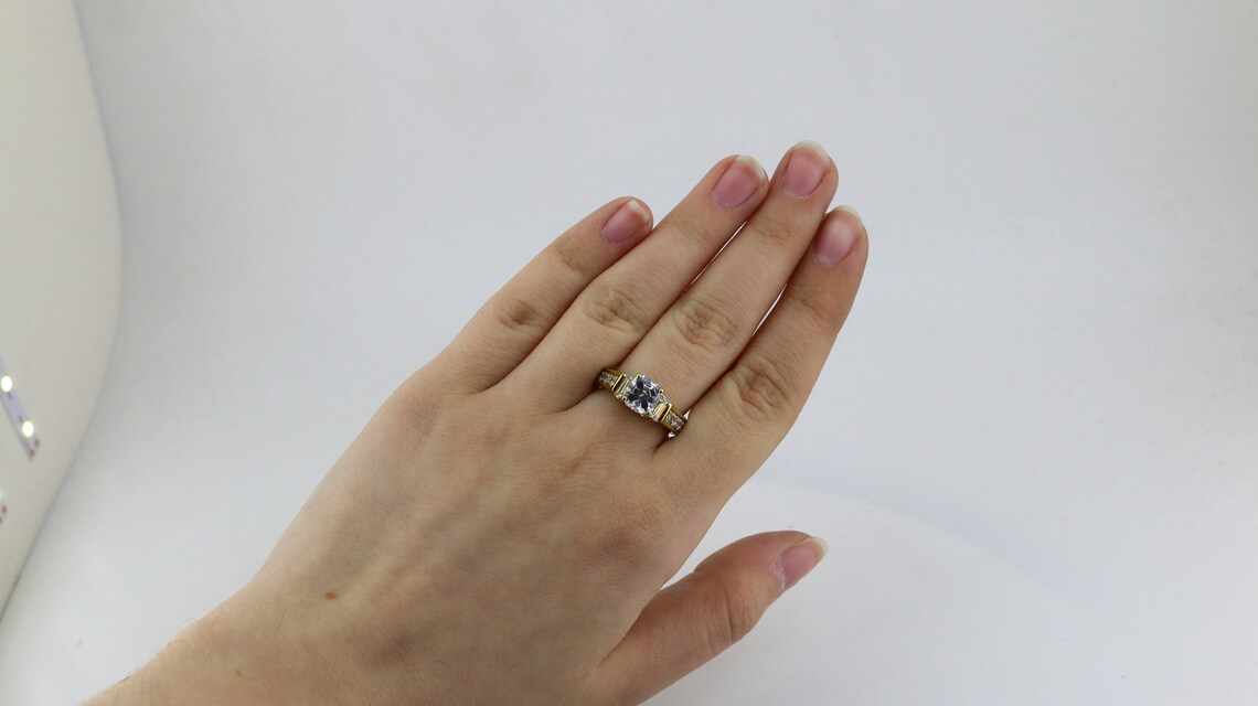 Schöne glänzende Asscher geschnitten weiße Kristalle CZ | Etsy