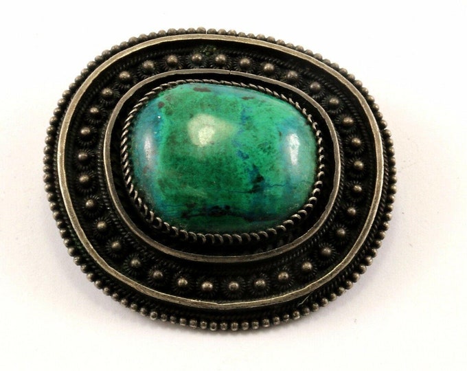 Vintage Israel Eilat Stone Design Pin/brooch 925 Sterling Bb 1201(123720989913)