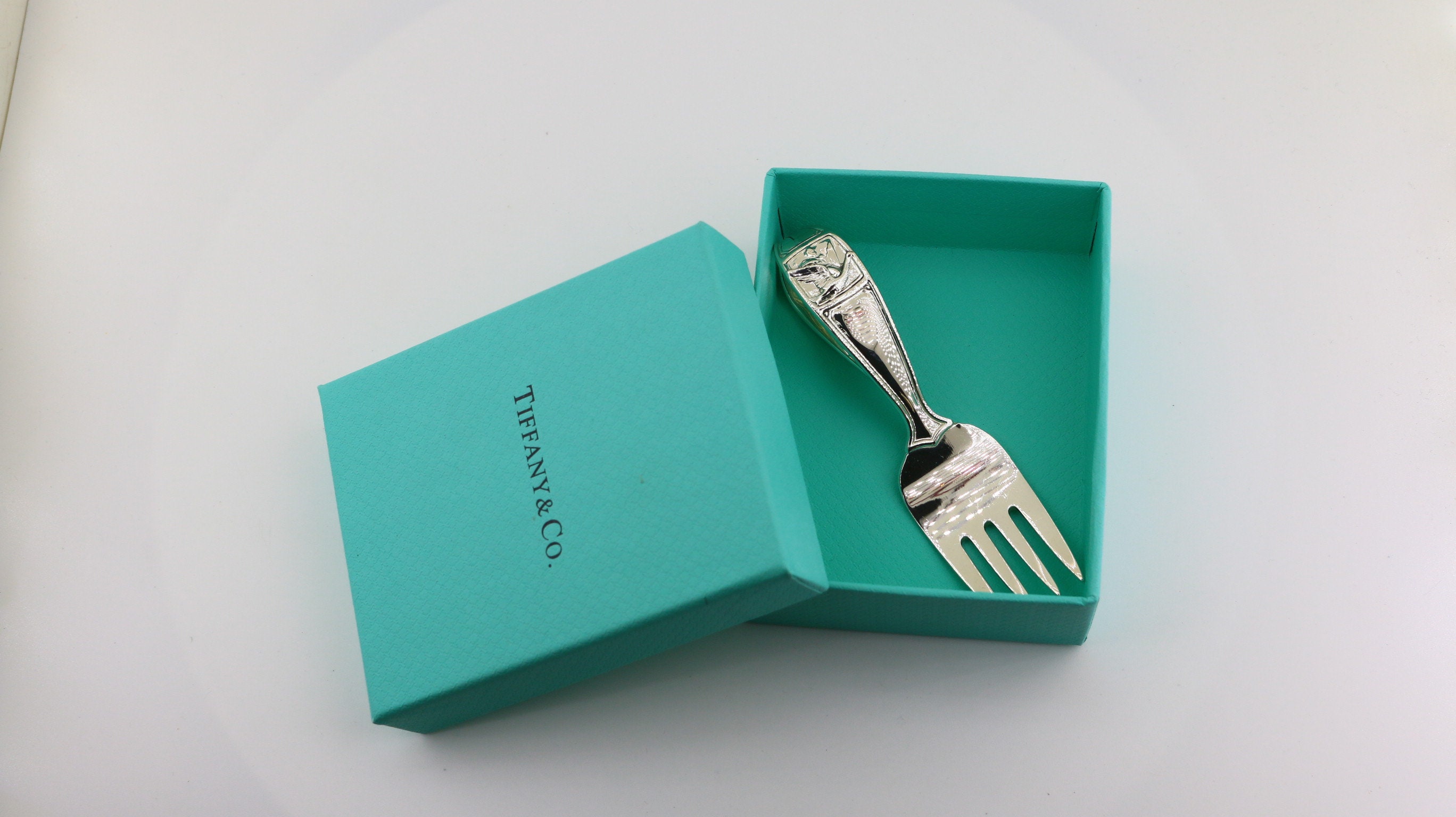Authentic Tiffany Co Loop Baby Silverware Flatware Fork 925 Sterling Silver 003TC Etsy UK