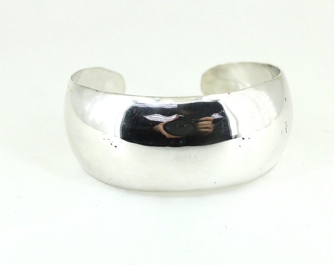 Vintage Size 6.5 Mexico Cuff Bracelet 925 Sterling BR 3130