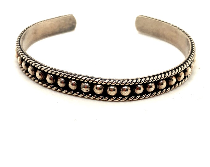Vintage Bracelet | Mexico Design Bracelet | TL-120 Design Bracelet | Sterling 925 Silver Cuff Bracelet | BR 2651K