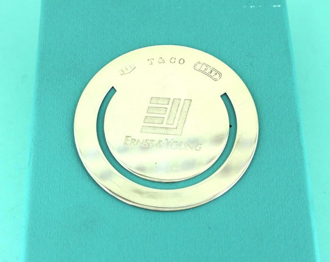 Authentic Tiffany & Co Bookmark | Ernst And Young Bookmark | Tiffany Sterling 925 Silver Bookmark | Ot 426