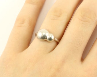 Size 6, 8.5, 9.25 Authentic Pandora Double Bubble Ring 925 Sterling RG 3046-E