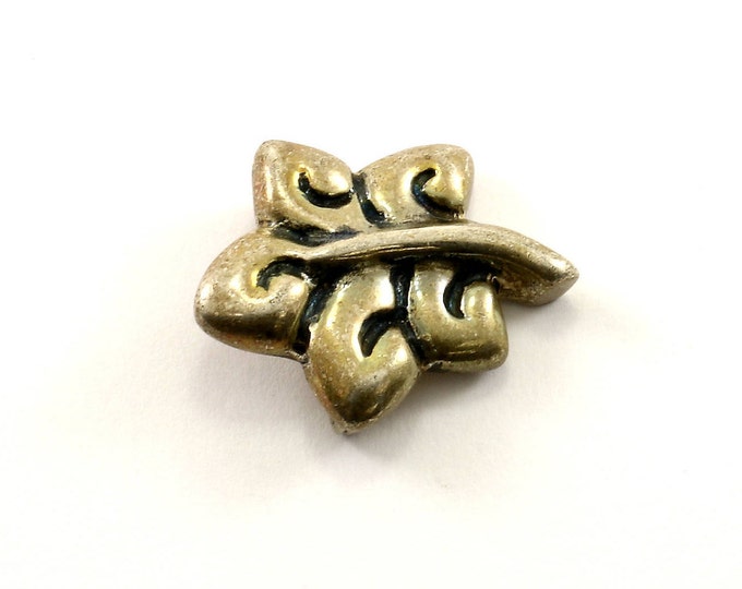 Vintage Plant Leaves Shape Pin/Brooch 925 Sterling BB 804-E