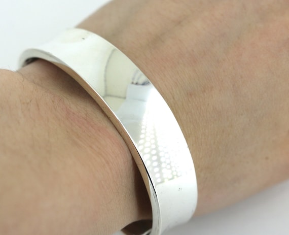 Vintage Ross-Simons Italian Polished Cuff Bracelet 92… - Gem