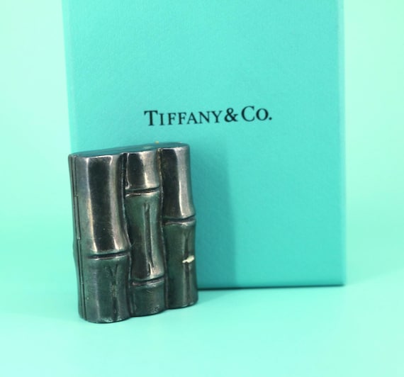 Tiffany & Co. Bamboo Pill Box | Vintage Sterling Silver Ot 419s - Etsy