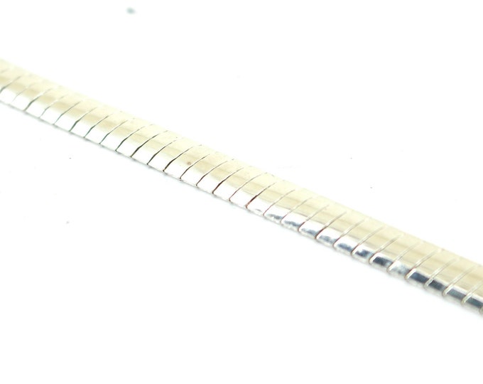 Vintage Italy Milor Unisex Omega Choker Design Chain Necklace 925 Sterling Silver NC 2146