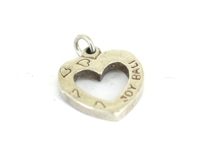 Vintage Joy Bali Heart Design Pendant 925 Sterling Silver PD 2717
