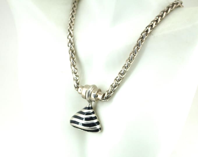 Vintage Espo Joseph Esposito Snap Pendant  925 Sterling Silver Nc 1908