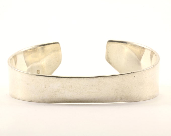 Vintage Women Freeform Design Cuff Bracelet 925 Sterling BR 1598