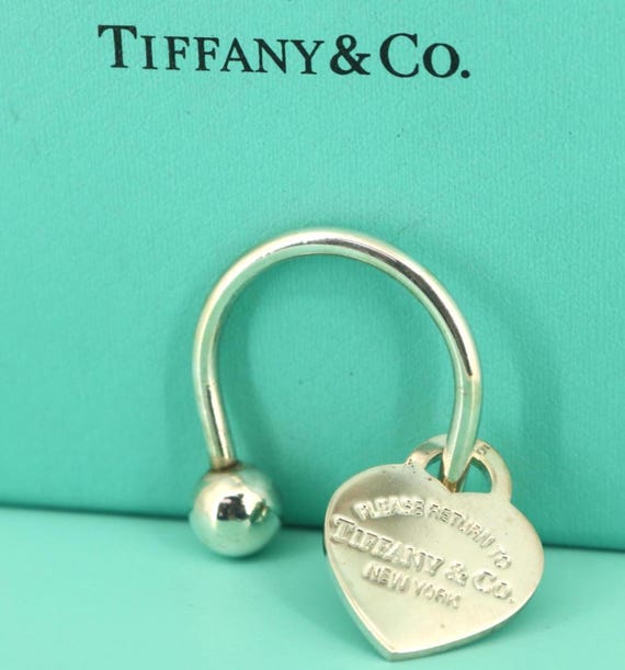 Authentic Tiffany & Co Return to Tiffany Heart Design Key Ring